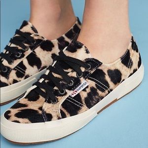 Velvet Superga Leopard Sneakers Size 8